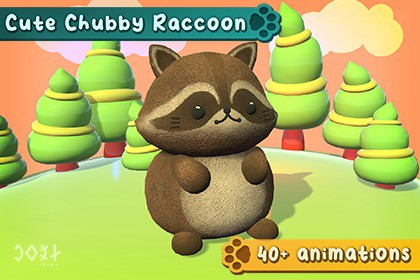 Cute Chubby Raccoon