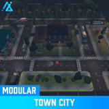 POLY - Town City Modular (SRP, URP, HDRP)