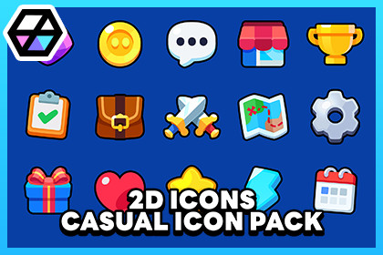 2D Icons - Casual Icon Pack