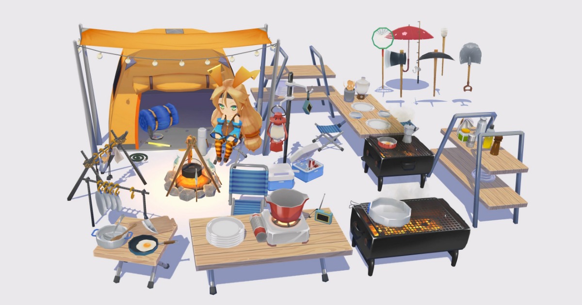 Basic Hand Props & Cooking & Camping - Haon’s SD Prop Pack | 3D 기타 도구 ...