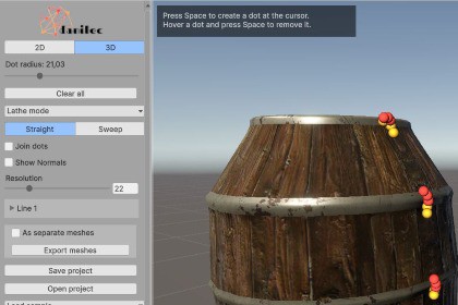 Procedural Details Generator (Lathe, Extrude, Torus & Sweep)