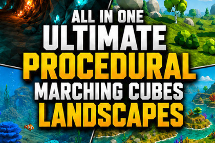 All in One Ultimate Procedural Marching Cubes Landscapes