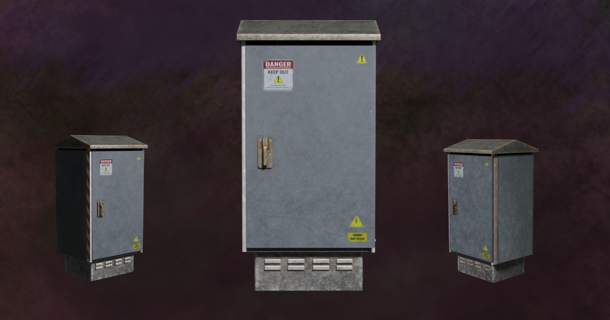 Unity Deployable Energy Box Util Energy Series Utility Electric G1 - N1 | 3D Industrial | Unity ...