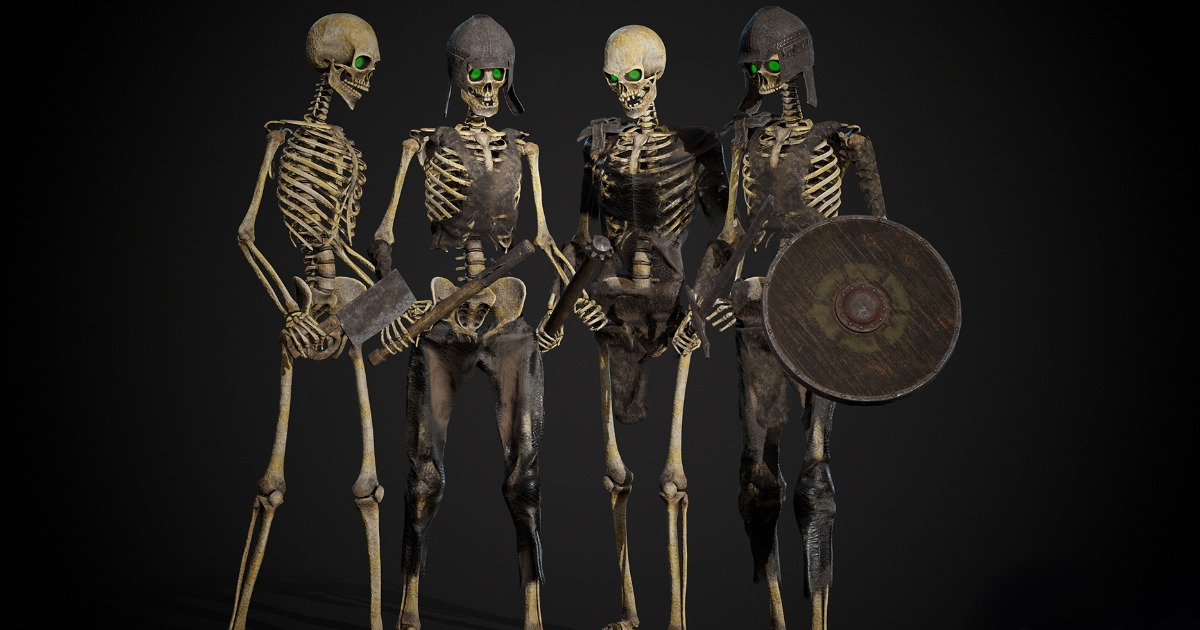 Skeleton Warrior (Modular) | 3D Creatures | Unity Asset Store