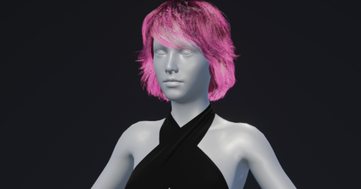 Textured Bob Hair Female from Tafi | 3D Clothing | Unity Asset Store