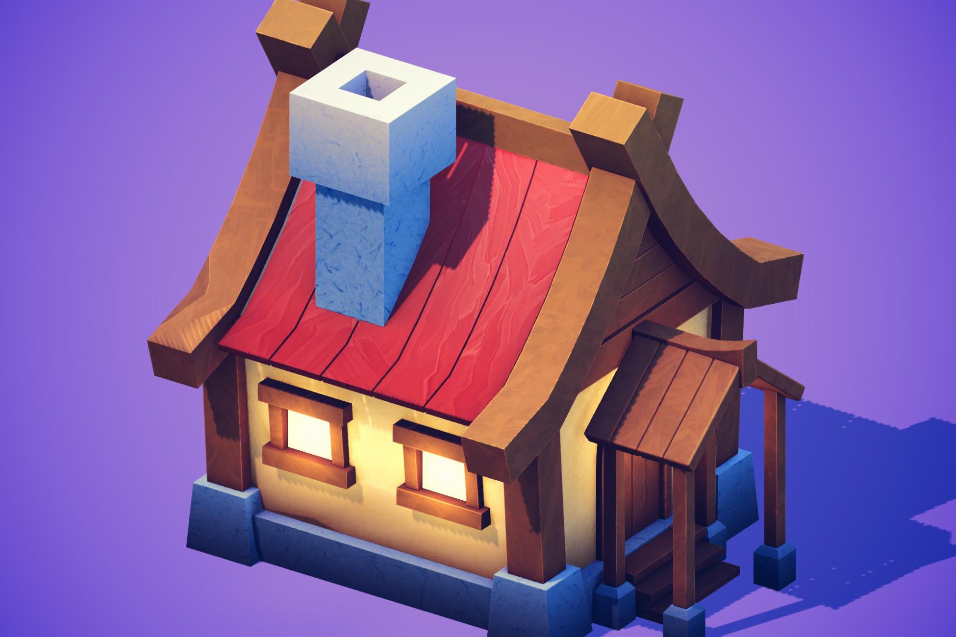 Lowpoly Handpainted House | 3D Exterior | Unity Asset Store