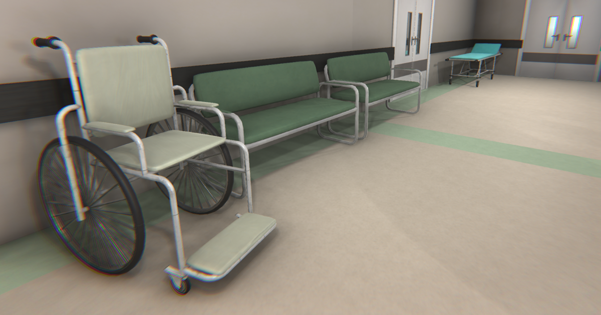 Unity Hospital Texture Hospital corridor - modular interior and props | 3D Interior | Unity ...