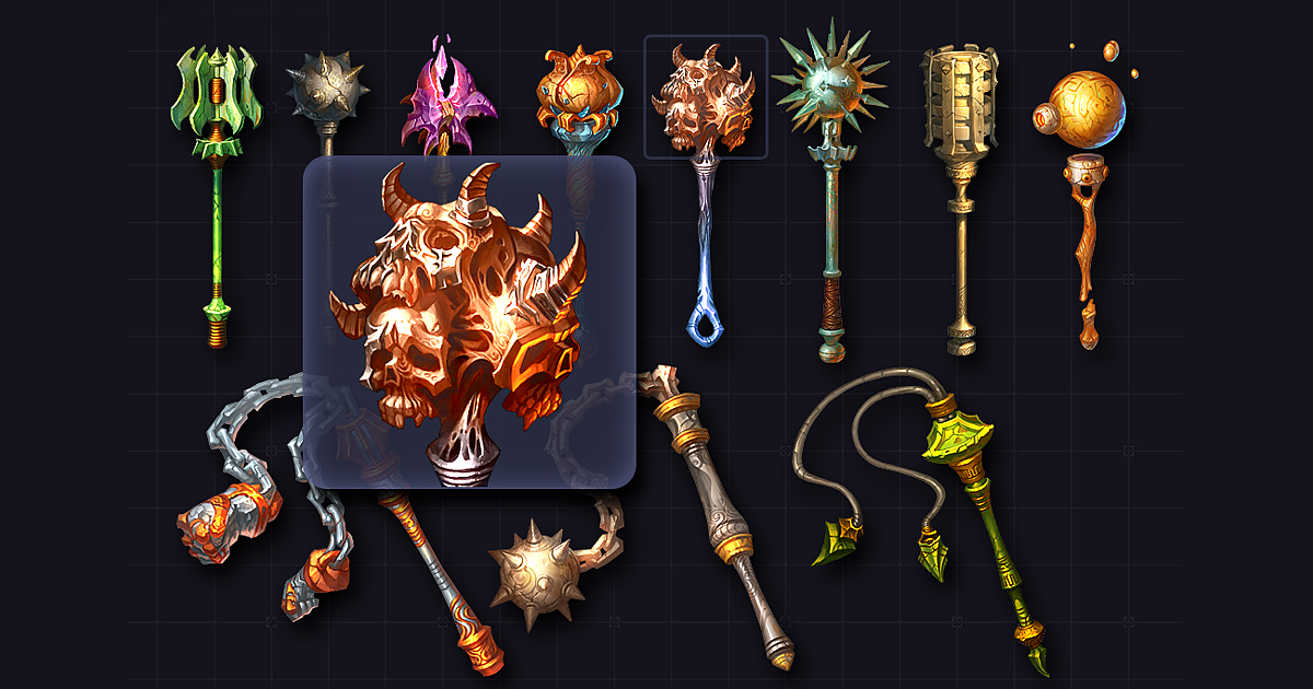 Maces (Blades Collection) | 2D Textures & Materials | Unity Asset Store