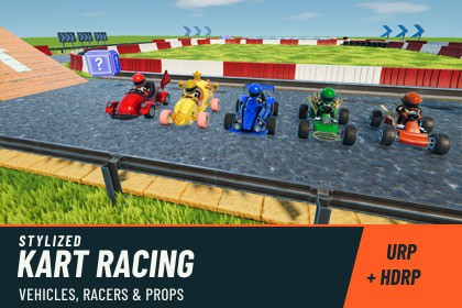 Stylized Kart Racing - Vehicles, Racers & Props
