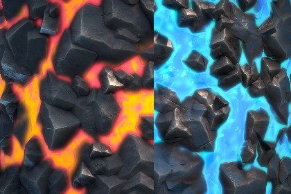 Lava Stylized Texture & Material Vol. 01