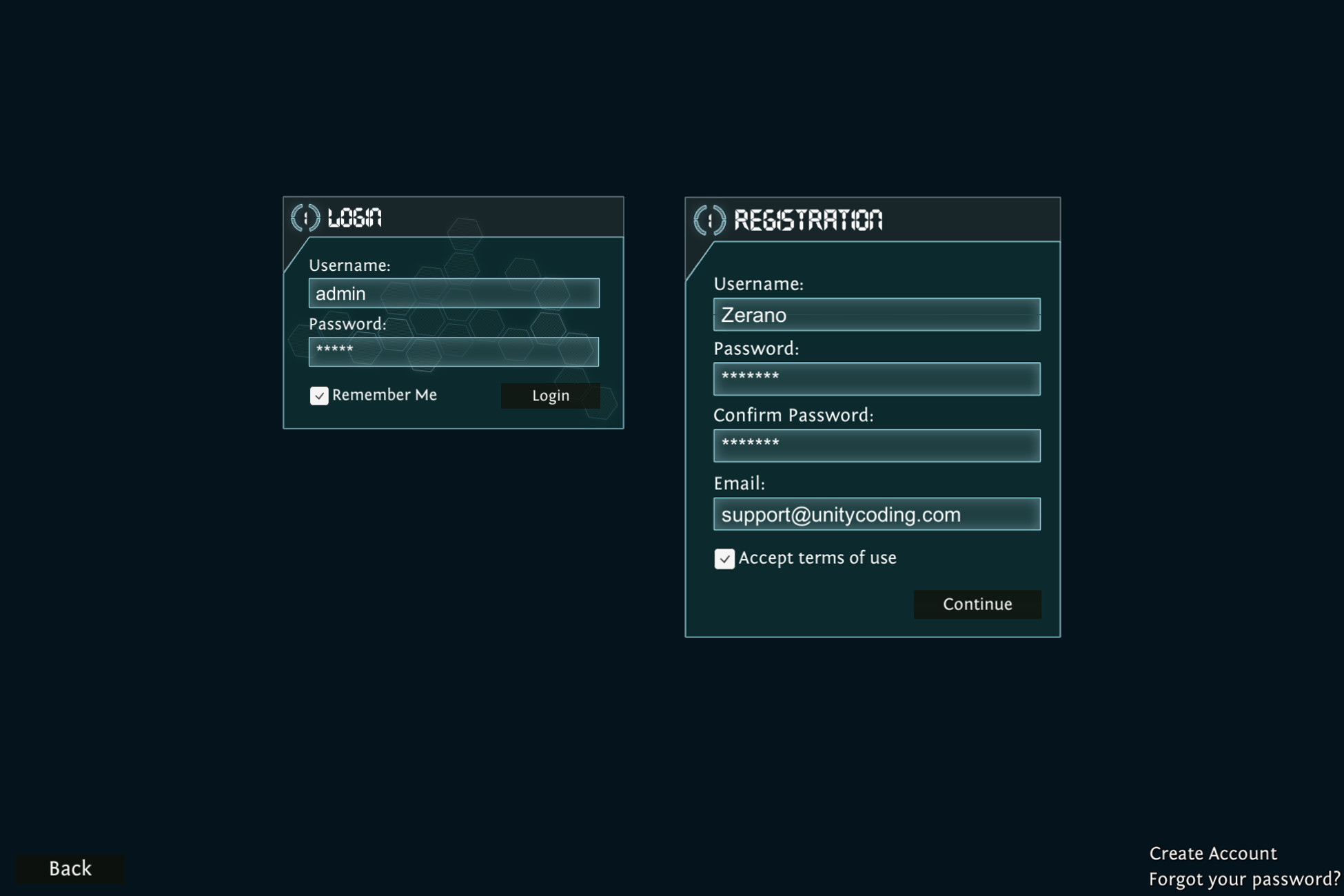 Login Module Network Unity Asset Store