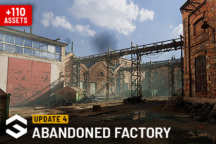 Abandoned Factory Buildings - Day/Night Scene