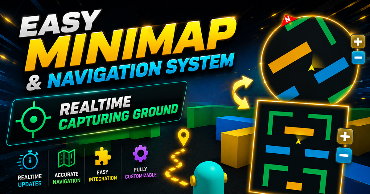 Easy MiniMap & Navigation System (Capture & UI) | GUI Tools | Unity ...