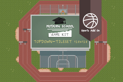 Modern School - Game Kit - Sports Addon Tileset