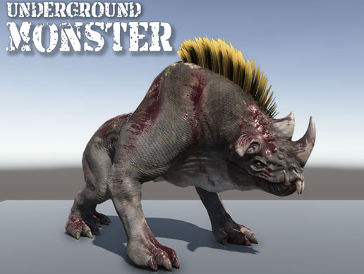 Underground Monster | 3D 生物 | Unity Asset Store