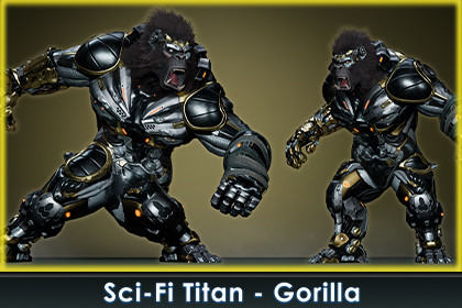 Sci-Fi Titan Gorilla