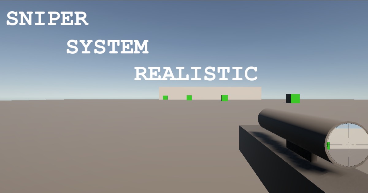 Spio Unity Sniper System Realistic | Systems | Unity Asset Store
