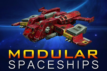 Sci-Fi Modular Spaceship Space Excalibur