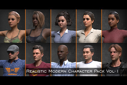 Realistic Modern People Pack