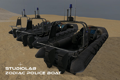 Zodiac Police Boat
