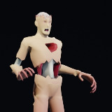 Long Armed Low Poly Character V4