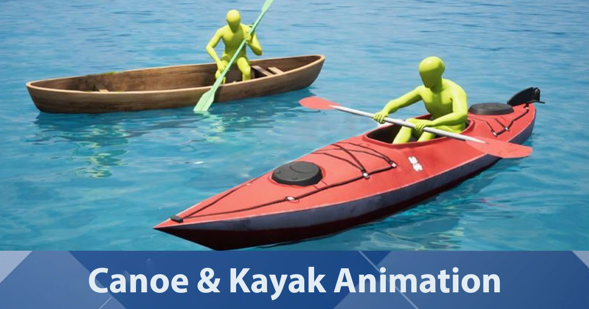 Canoe & Kayak Animation | 3D Animations | Unity Asset Store