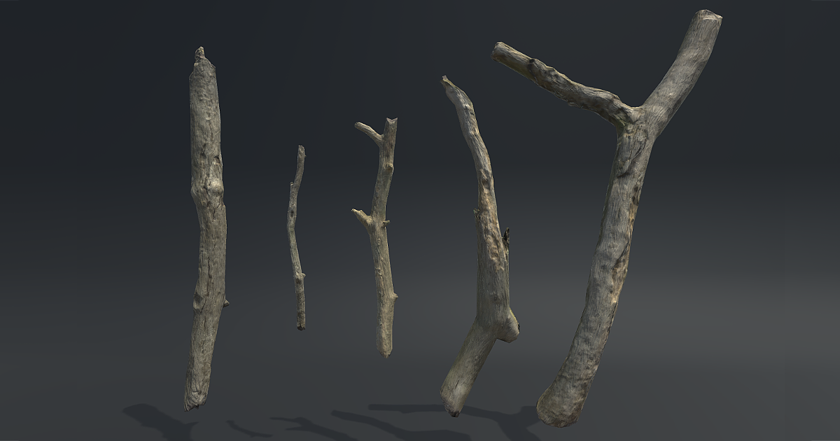 Sticks Vol. 1 | 3D Exterior | Unity Asset Store