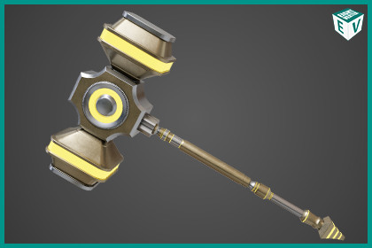Sci Fi Battle Hammer 05 URP HDRP Textures