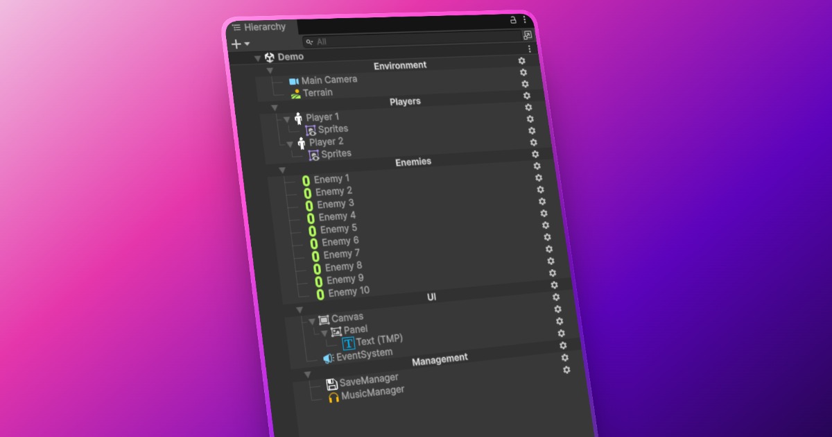 Beautiful Hierarchy | GUI 工具 | Unity Asset Store
