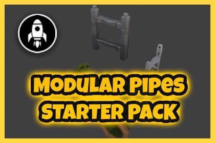 LowPoly Modular Pipes Starter Pack