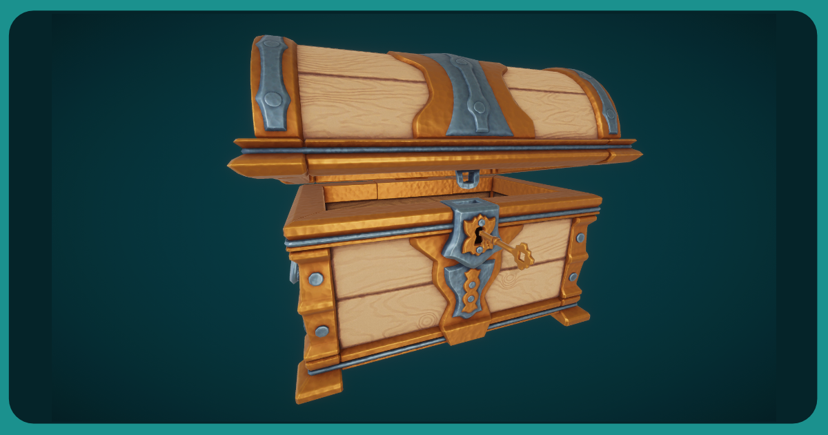 Stylized Fantasy Chest - Ornate | 3D Furniture | Unity Asset Store