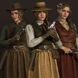 Western Character Rose- Adventure Ordinary RPG Action Citizen Wild West Woman