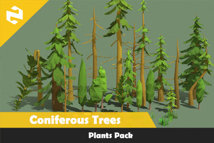 Plants Pack - Coniferous Trees