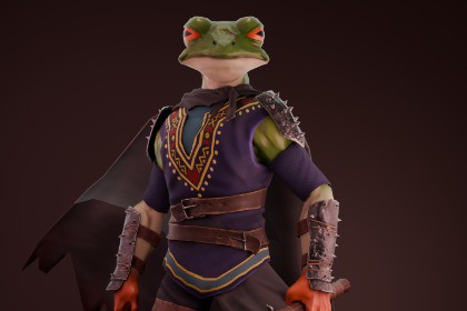 3 Fantasy Stylzied Frog Pack