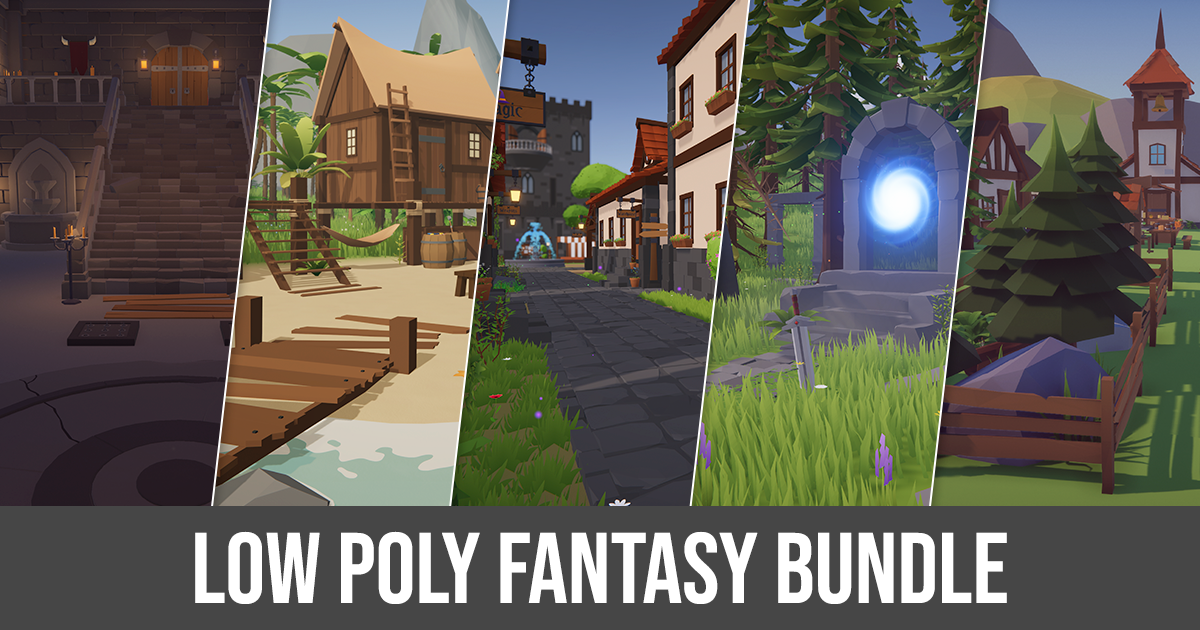 Loow Poly Unity Low Poly Fantasy Bundle | 3D Fantasy | Unity Asset Store