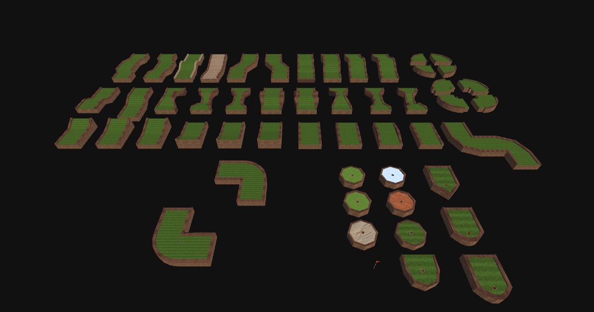 Course Module Tiles Mini Golf Course Tiles | 3D Environments | Unity Asset Store