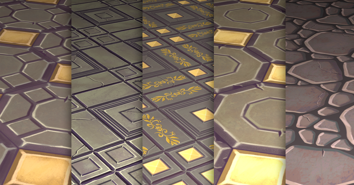 Texture Set Vol.67 Hand Painted Tile | 2D Tiles | Unity Asset Store