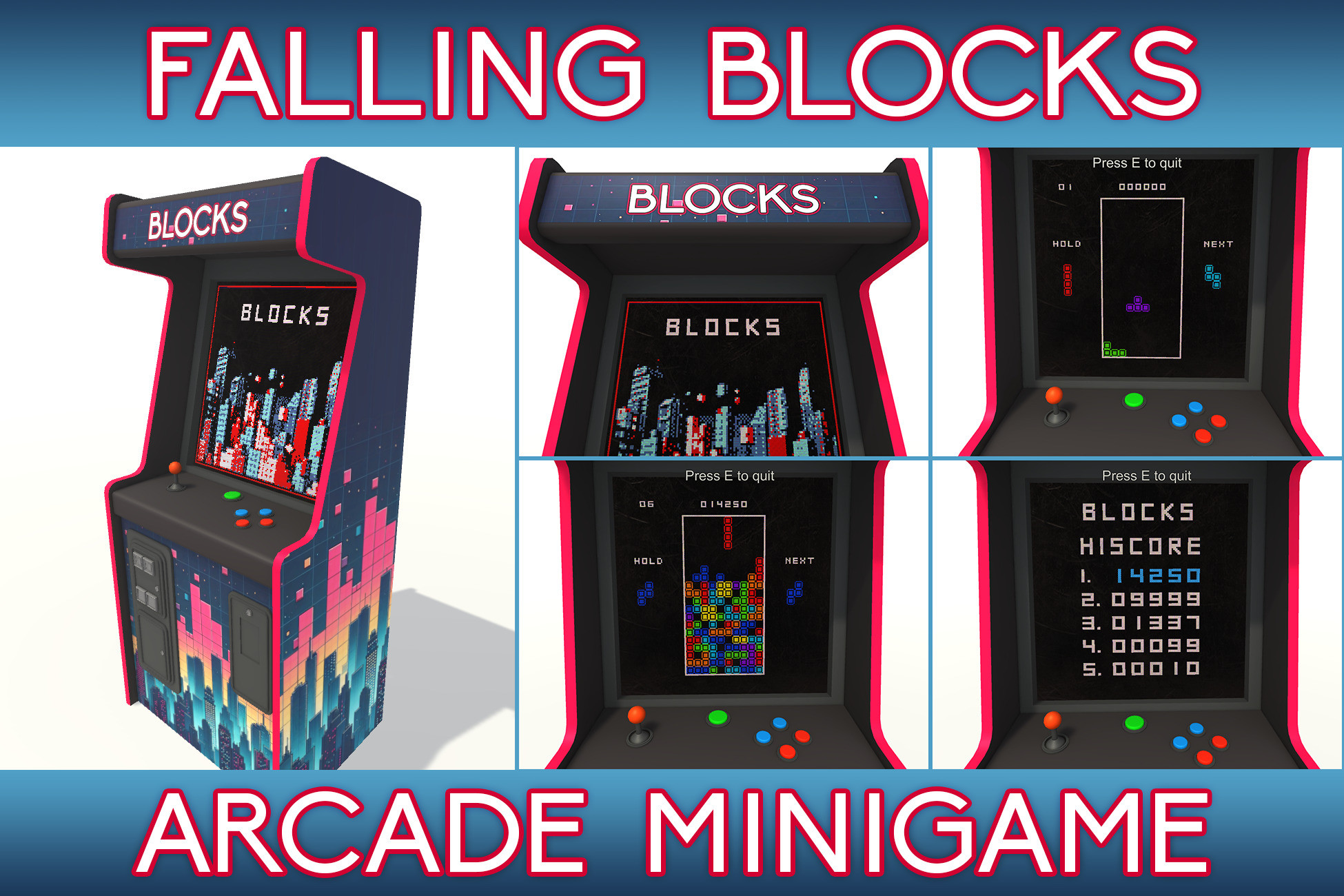 Falling Blocks Arcade Minigame | Add-Ons | Unity Asset Store