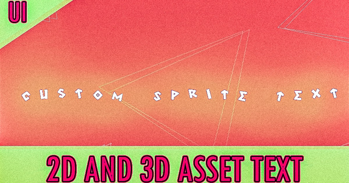 CustomSpriteText | 2D GUI | Unity Asset Store