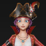 HQ Pirate Queen (well-proportioned figure)