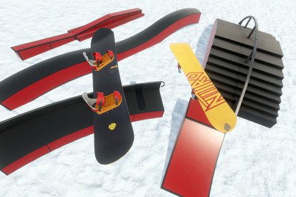 Snowboards & Jump Ramps