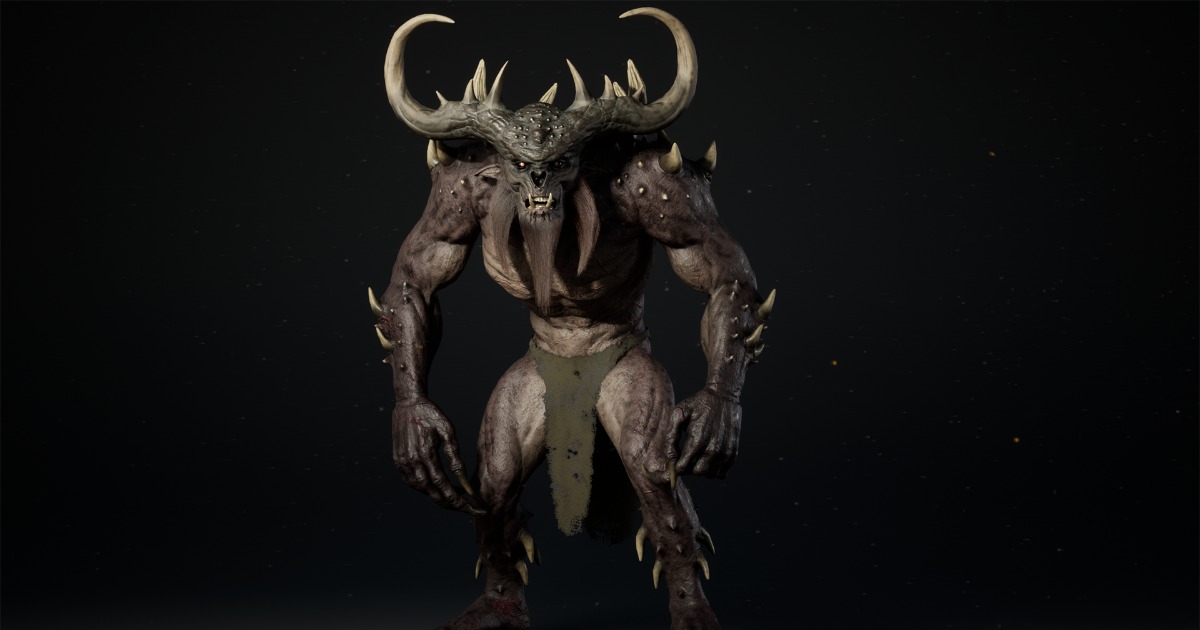 Big Hell Demon | 3D Creatures | Unity Asset Store