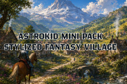 Astrokid Mini Pack - Stylized Fantasy Village Loops