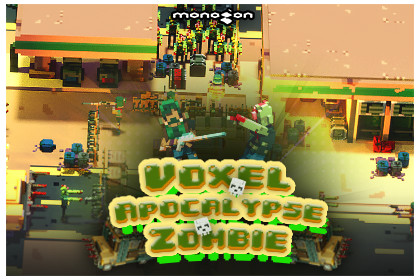 Voxel Apocalypse Zombie - 3D pixel art - monogon