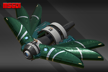 Spaceship Alien Ankla Destroyer