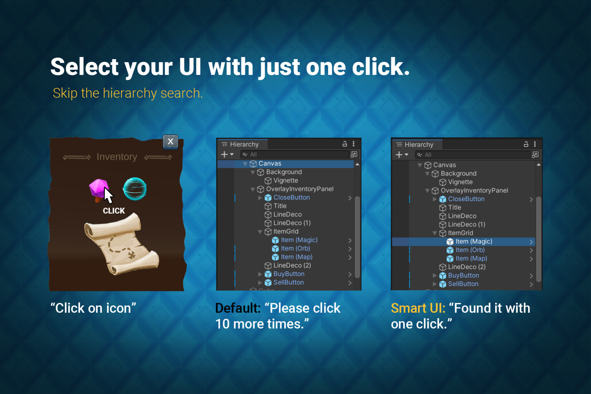 Smart UI Selection for Unity 6 | GUI Tools | Unity Asset Store