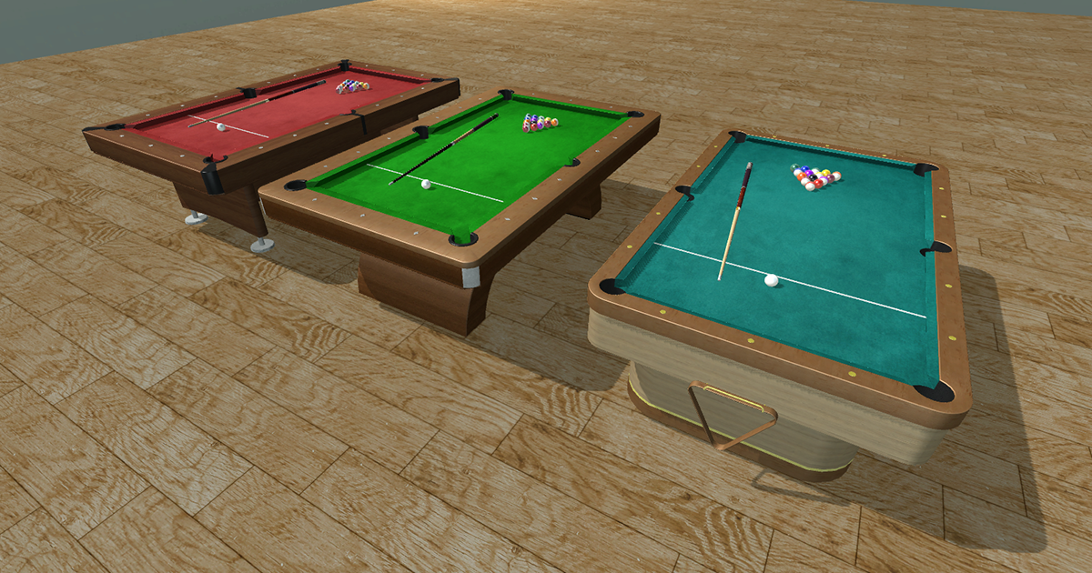 Pool Billiard Table Multi-Pack | 3D Characters | Unity Asset Store