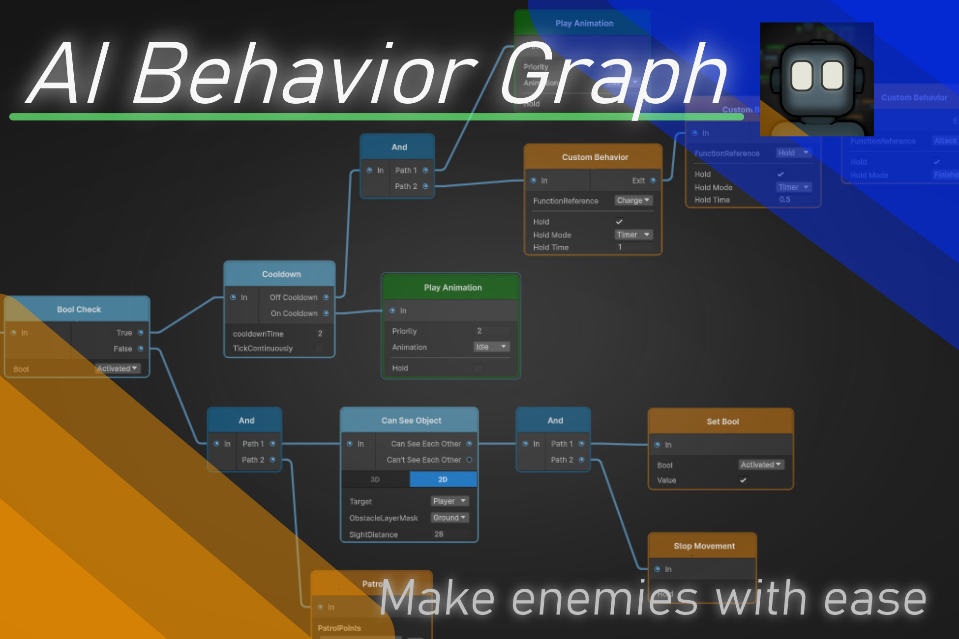 Intuitive AI Behavior Graph | Behavior AI | Unity Asset Store