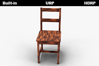 Classic Wooden Chair – Optimized Furniture Asset for Unity