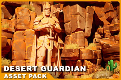 Desert Guardian - Low Poly Stylized Asset Pack